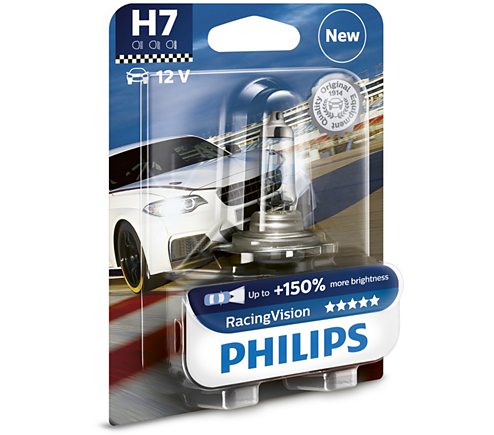 Philips racingvision h7polttimopari +150%