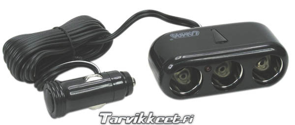 HAAROITUSSARJA 12V,3-ULOSTULOA,2M JOHTO - 12,90 EUR - Tarvikkeet.fi